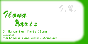 ilona maris business card